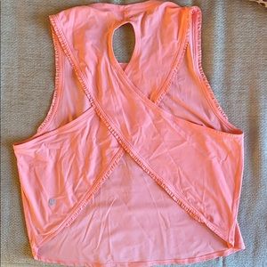 Lululemon pink cross-back tank